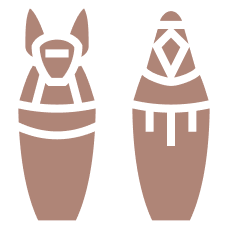 egyptian urns icons